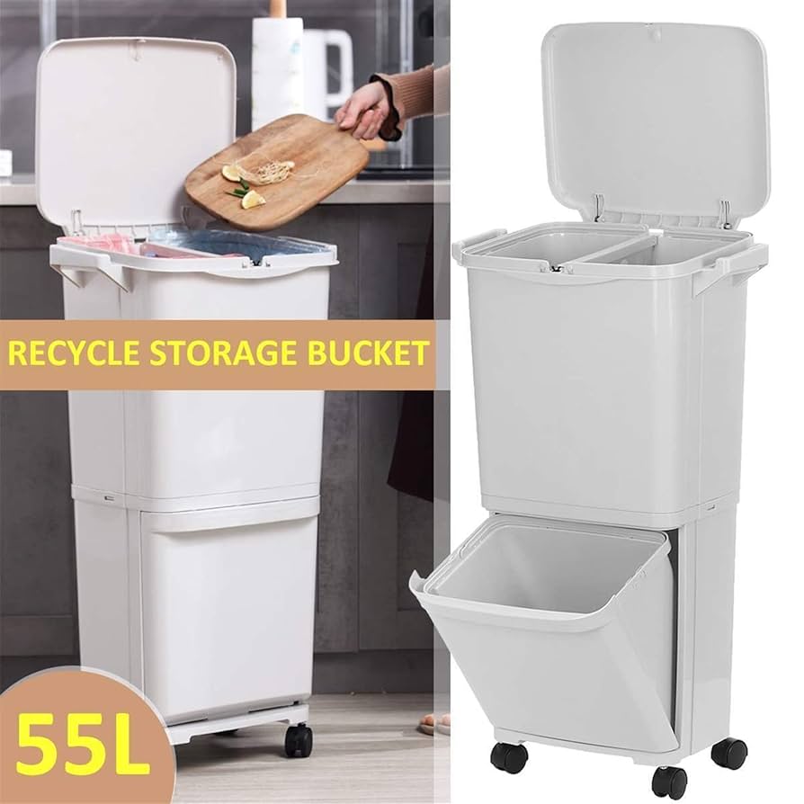 【美品】TRASH CAN DOUBLE DECKER   グレー DULTON ONLINE SHOP | TRASH CAN DOUBLE DECKER GRAY(GRAY